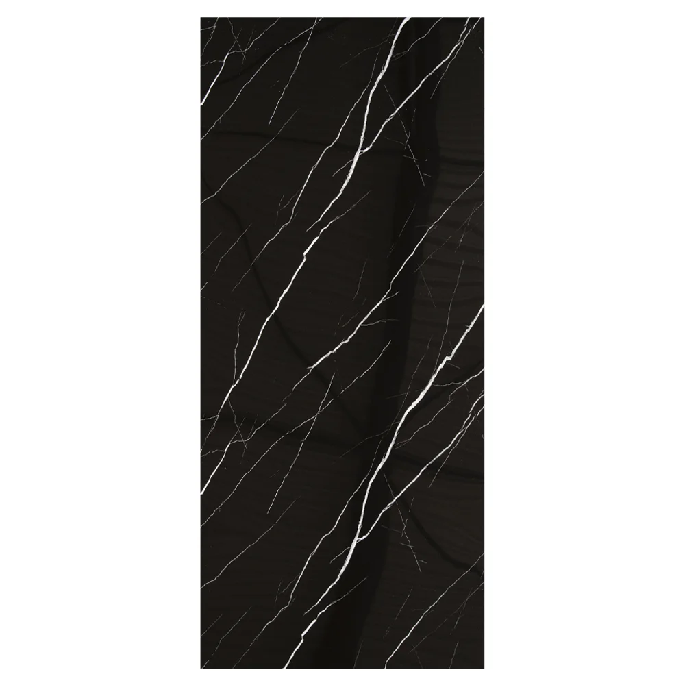 Marmer plaat - Nero Maquina - Waterbestendig wandpaneel PVC - 280x122cm