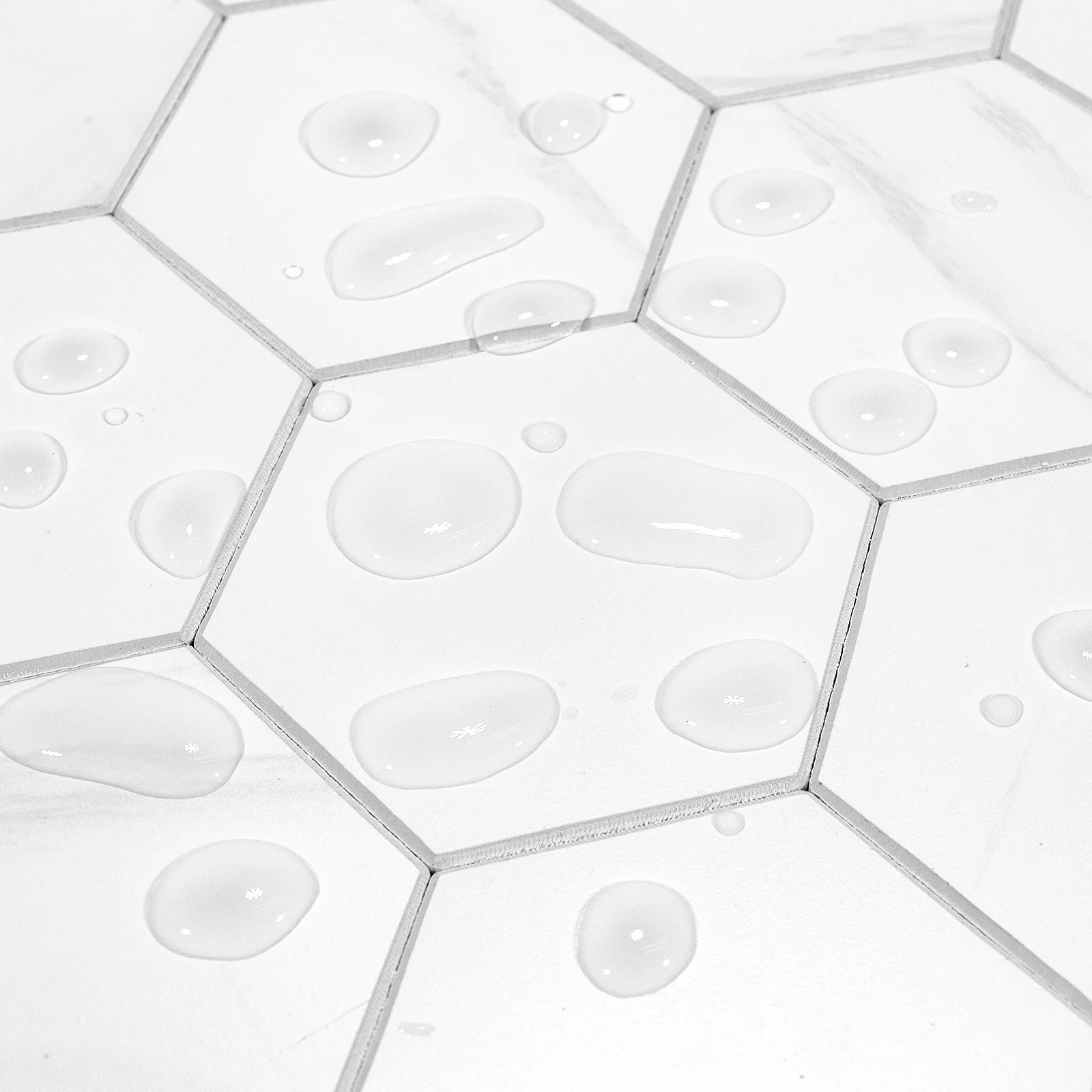 Zelfklevende steenstrip - Marble Hexa 29,2 x 25,4cm - Afbeelding 3