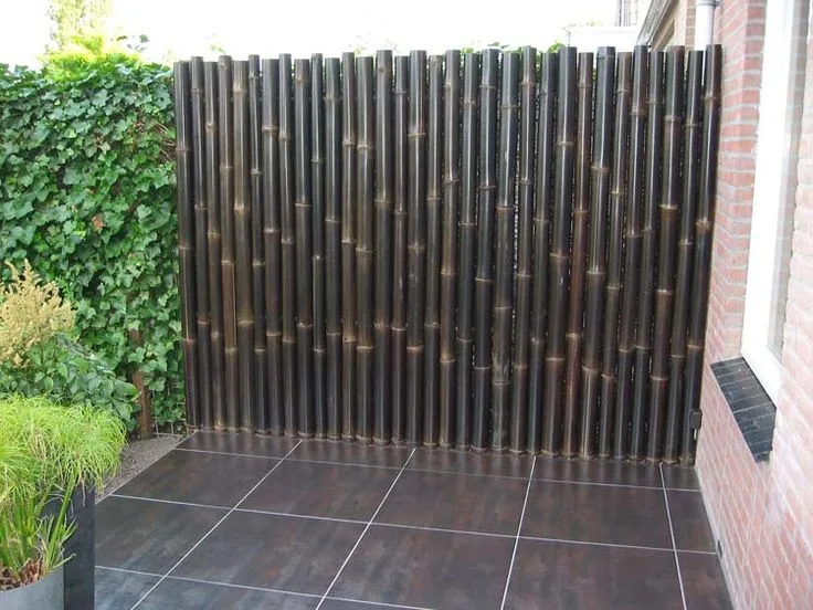 Bamboe schutting Giant dark H 200 x B 180cm - Afbeelding 4