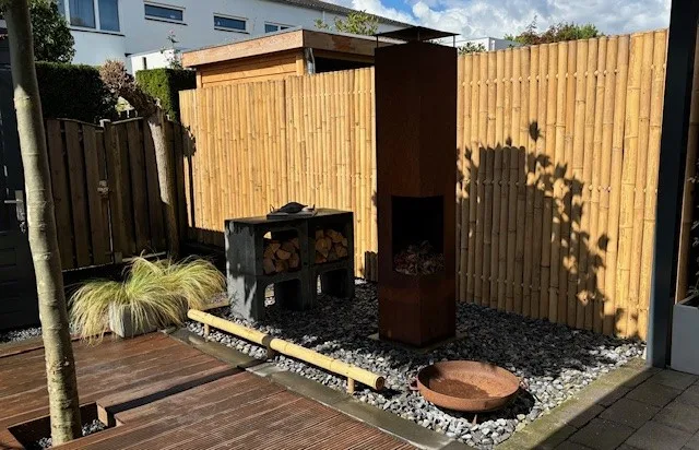 Bamboe schutting Giant natural H 180 x B 180cm - Afbeelding 2