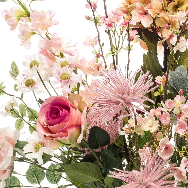 Kunstboeket XL pretty pink 85cm - Afbeelding 4