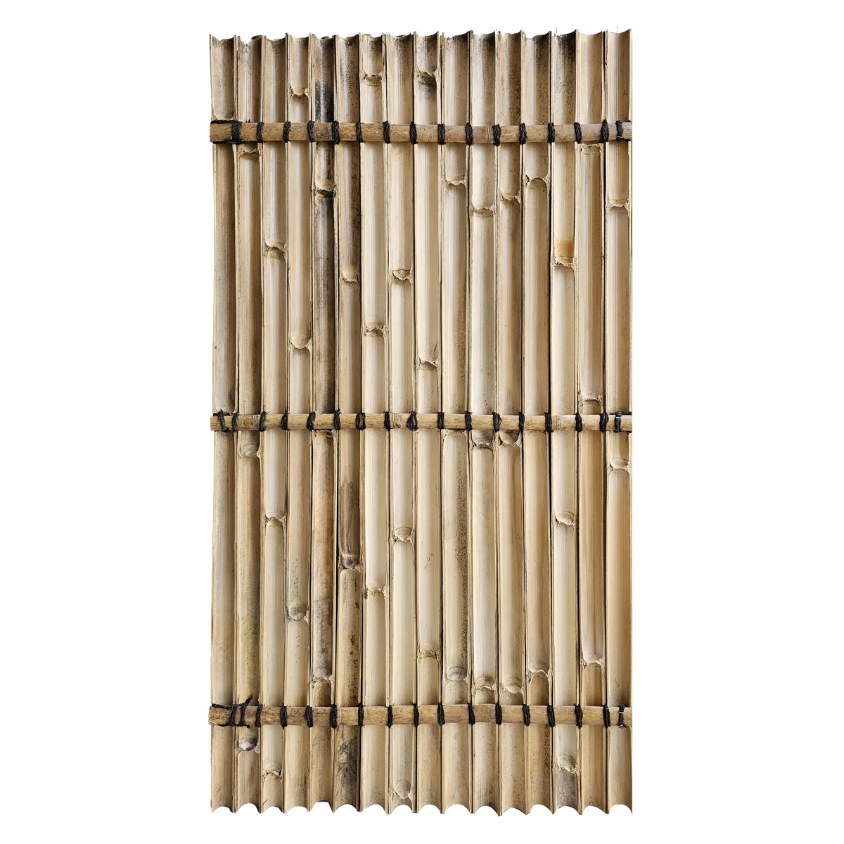 Bamboe schutting Halfrond dark H 180 x B 100cm - Afbeelding 2