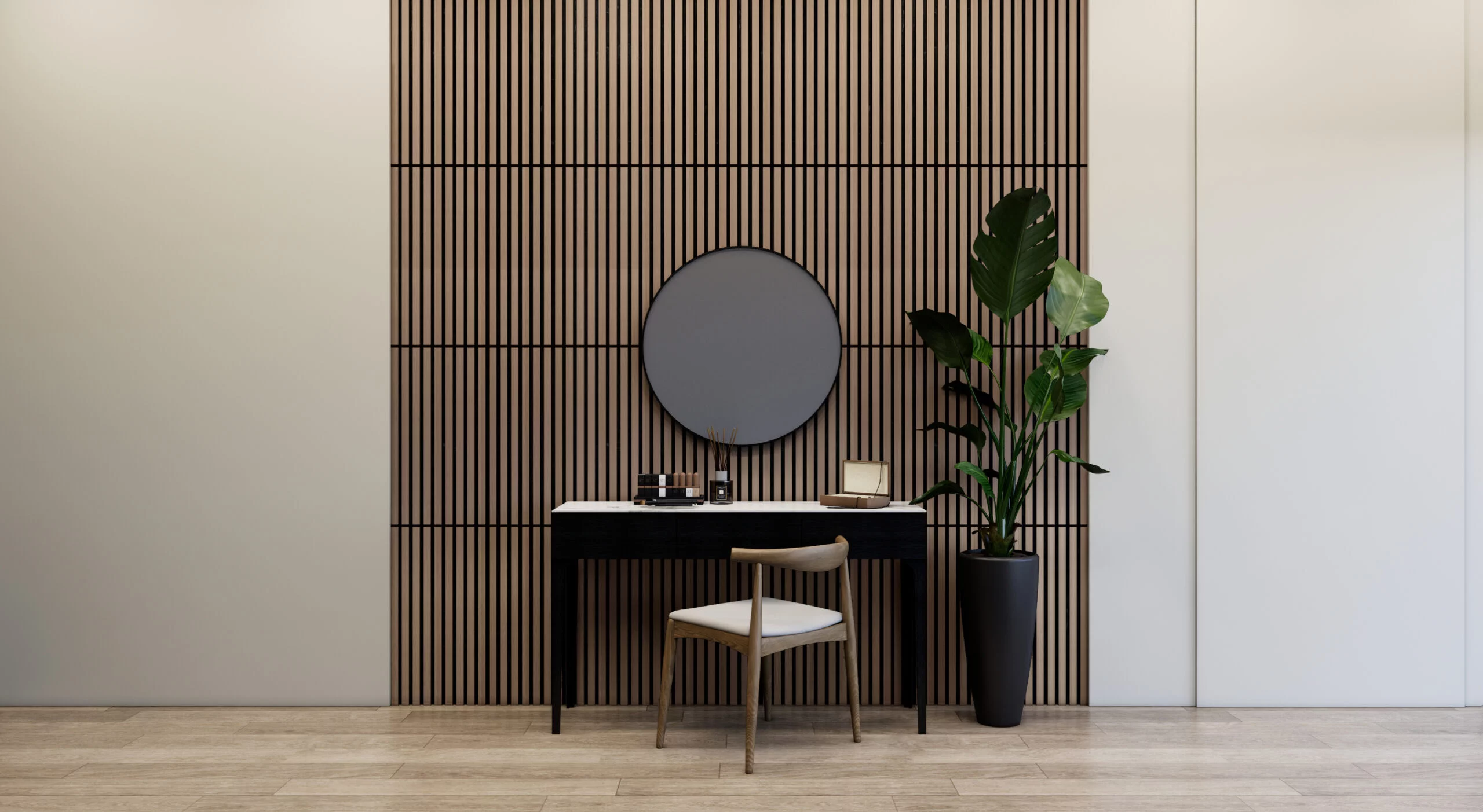 Akoestisch paneel 60x60cm - WoodzZz® - Walnoot - Afbeelding 2