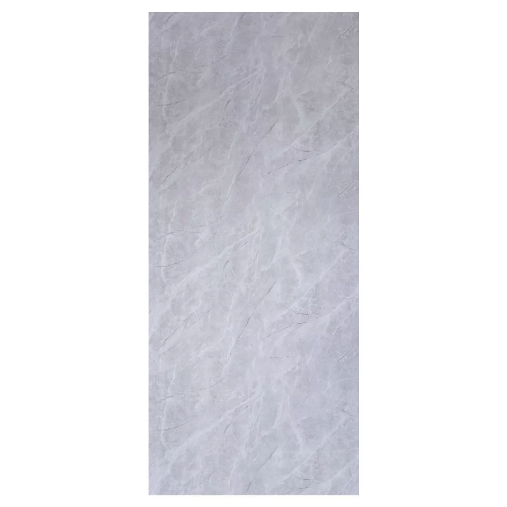 Marmer plaat - Light Grey Stone MAT - Waterbestendig wandpaneel PVC - 280x122cm