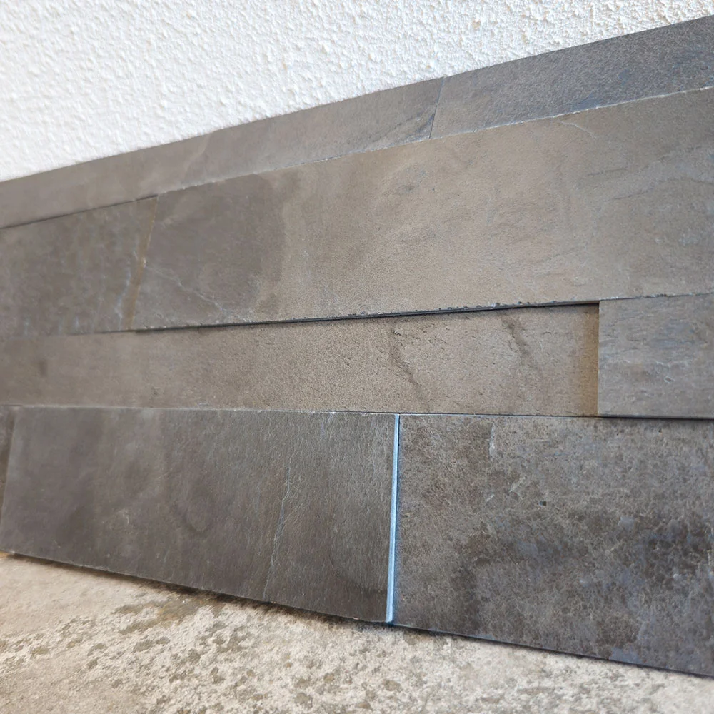 Zelfklevende steenstrip 15x60cm - Natuursteen - Black - Afbeelding 2