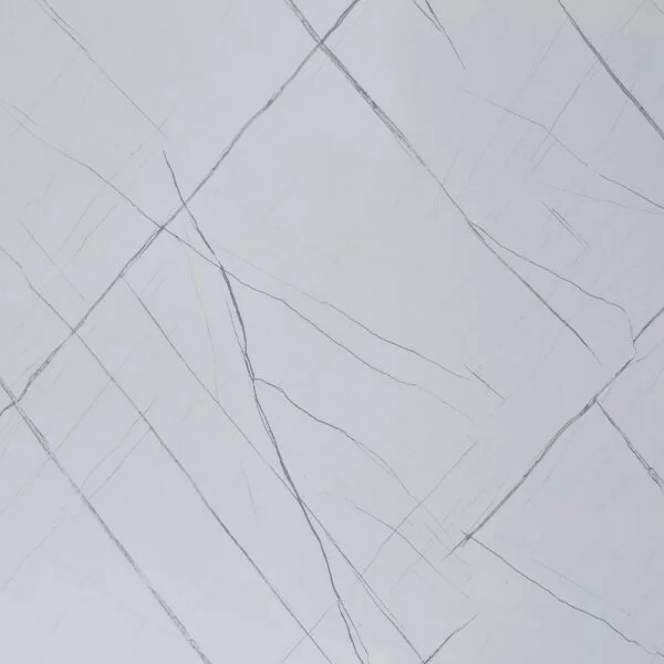 Marmer plaat - Marquina Bianco - Waterbestendig wandpaneel PVC - 280x122cm - Afbeelding 3