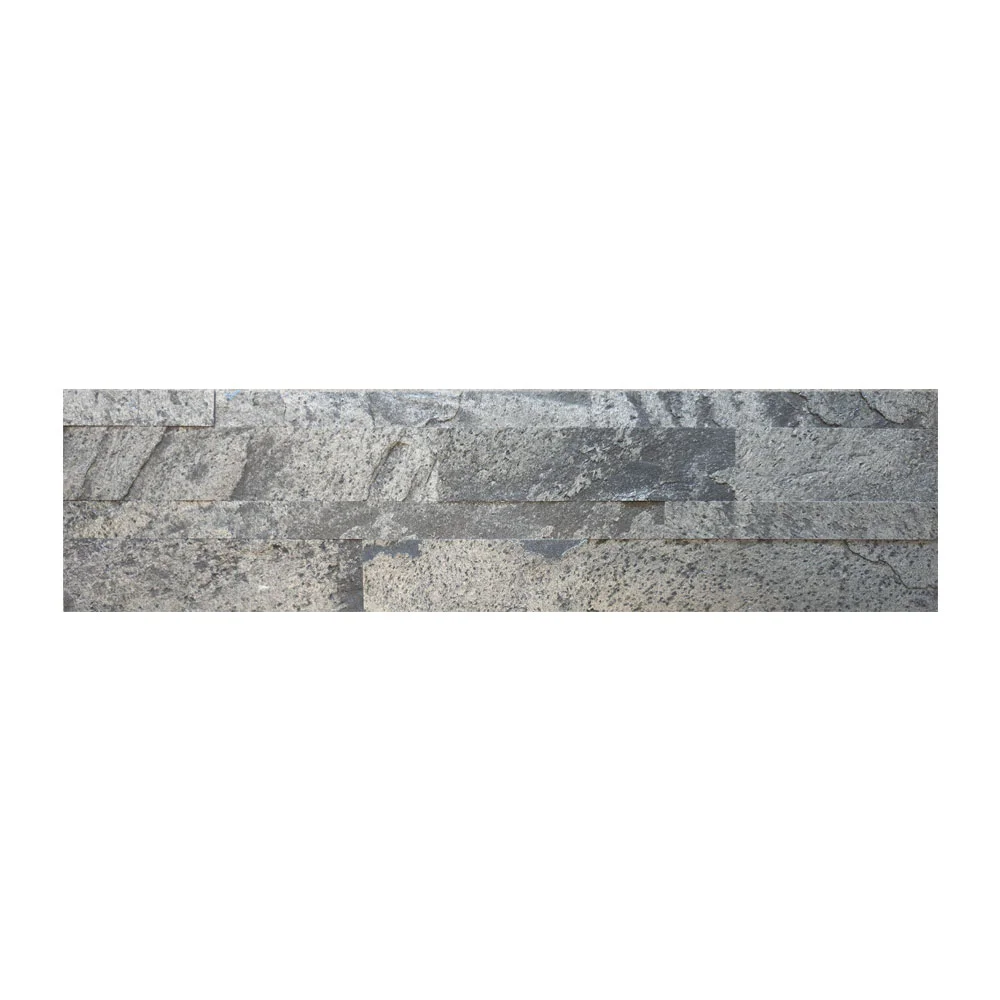 Zelfklevende steenstrip 15x60cm - Natuursteen - Silver Grey