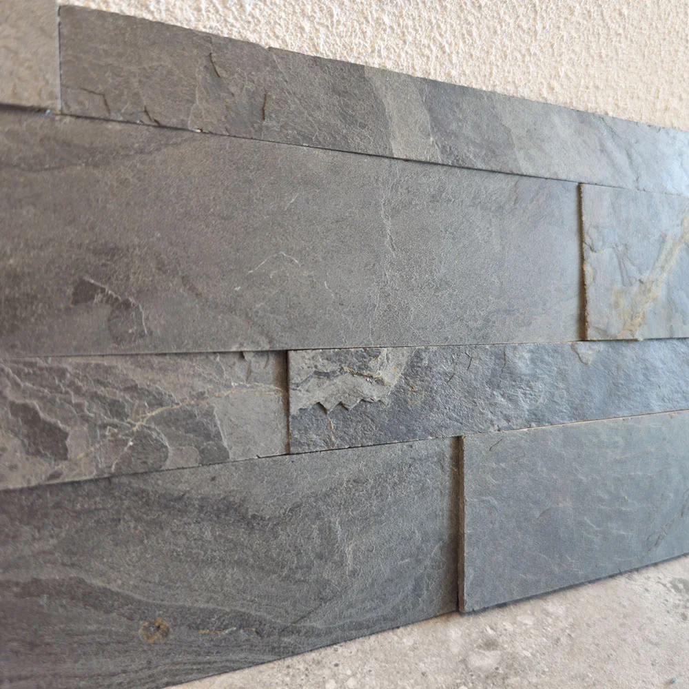 Zelfklevende steenstrip 15x60cm - Natuursteen - South Grey - Afbeelding 2