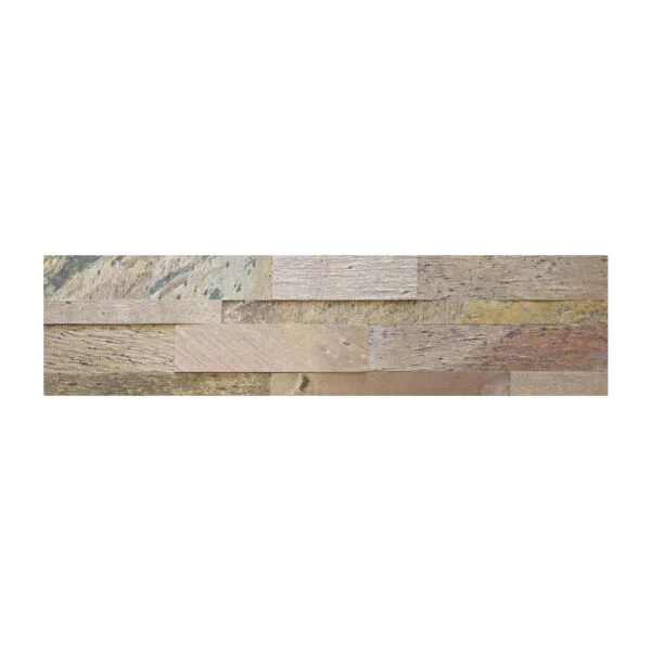 Zelfklevende steenstrip 15x60cm - Natuursteen - Steel Copper