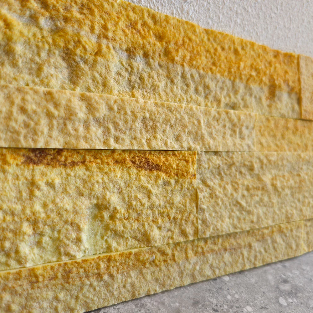 Zelfklevende steenstrip 15x60cm - Natuursteen - Teak Wood - Afbeelding 2