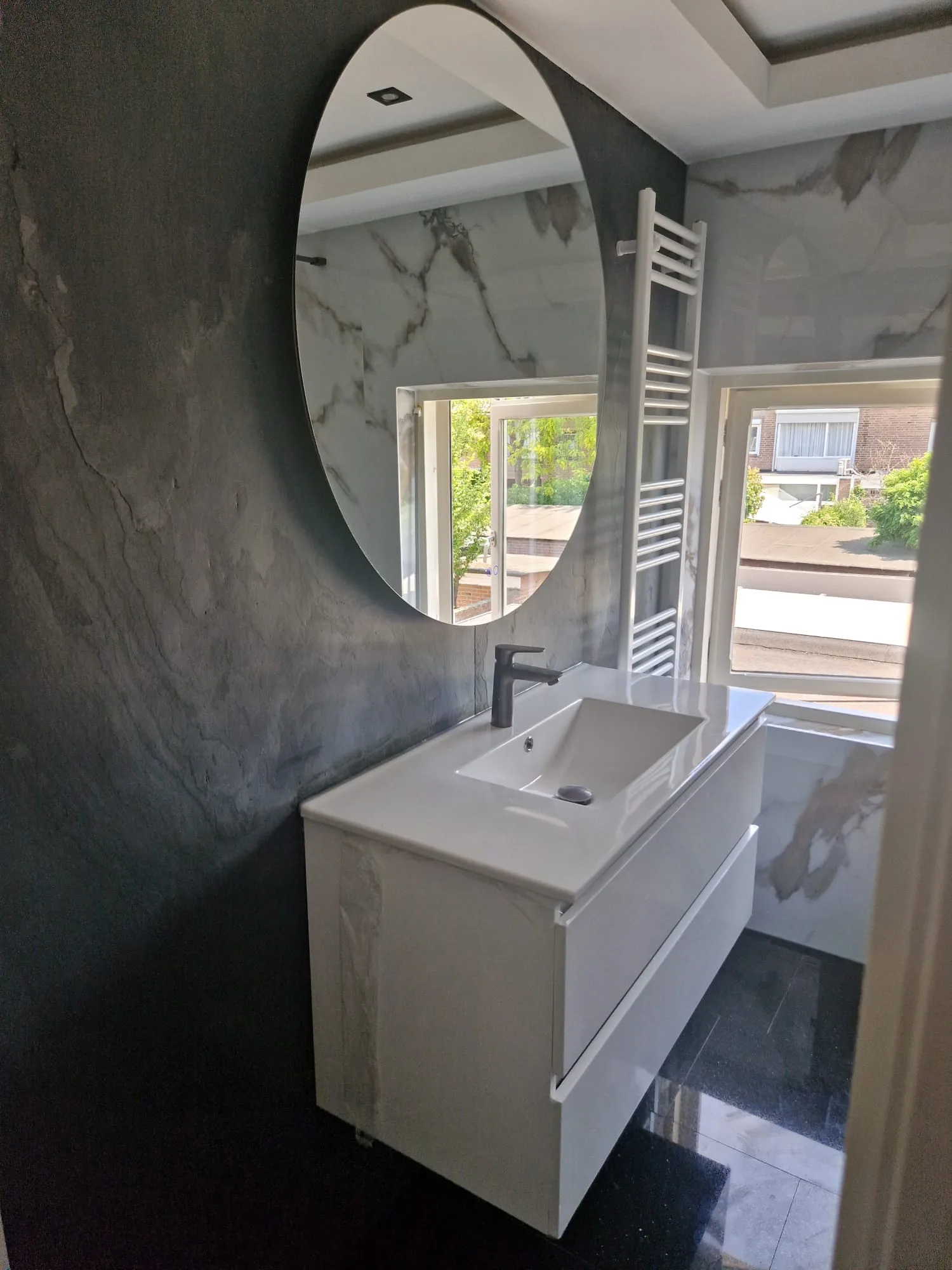 Natuursteen wandpaneel - Black - 260x122cm - Afbeelding 3