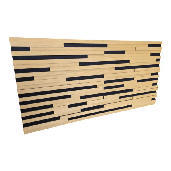 Akoestisch 3D akustrip paneel - Eiken - 120x60cm - Afbeelding 2