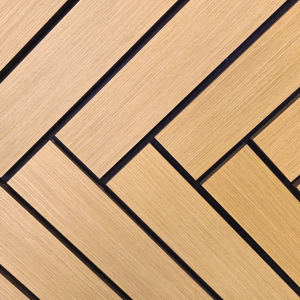 Akoestisch visgraat paneel - Eiken - 126x57x2cm - Afbeelding 2