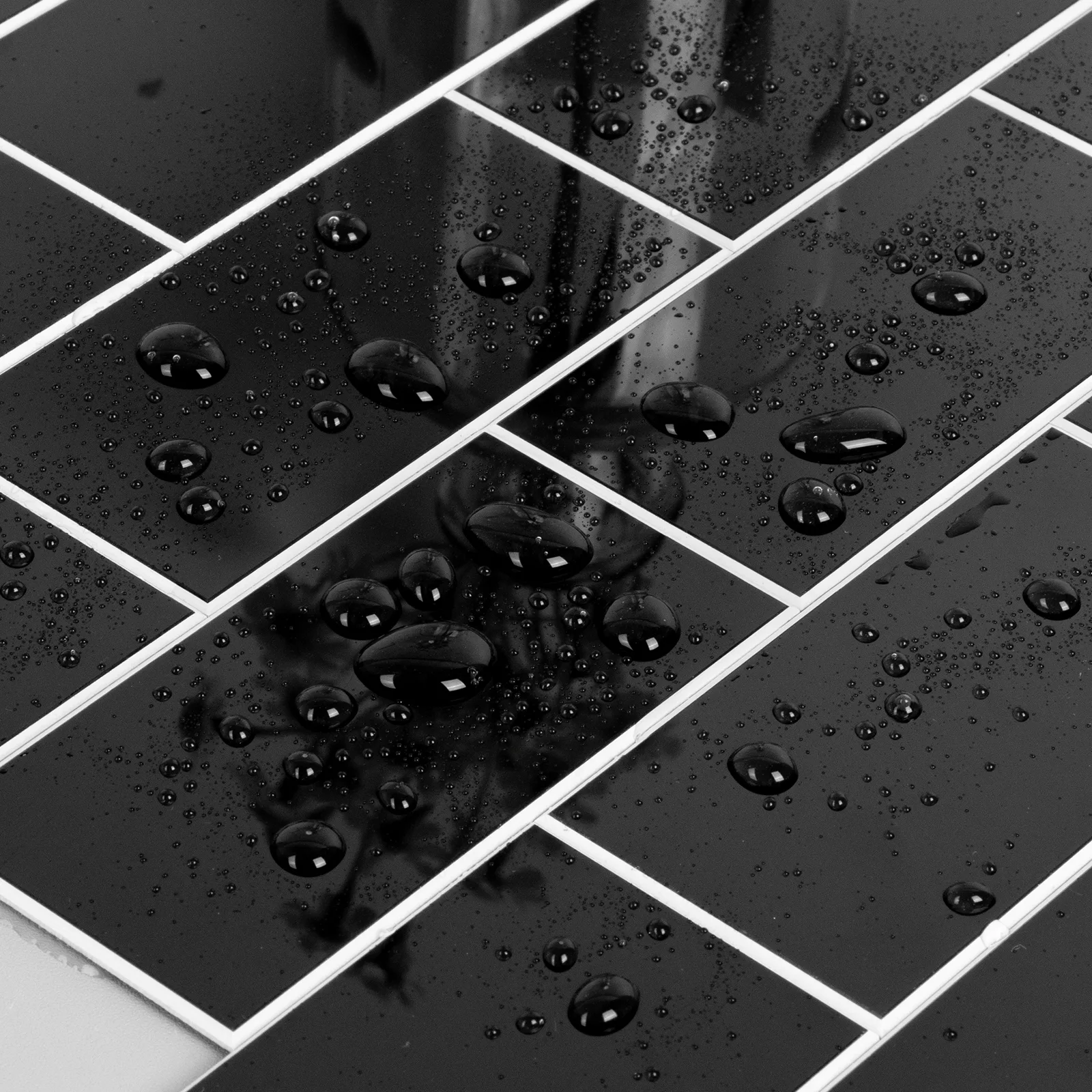 Zelfklevende steenstrip - Metro black 30,5 x 30,5 cm - Afbeelding 4