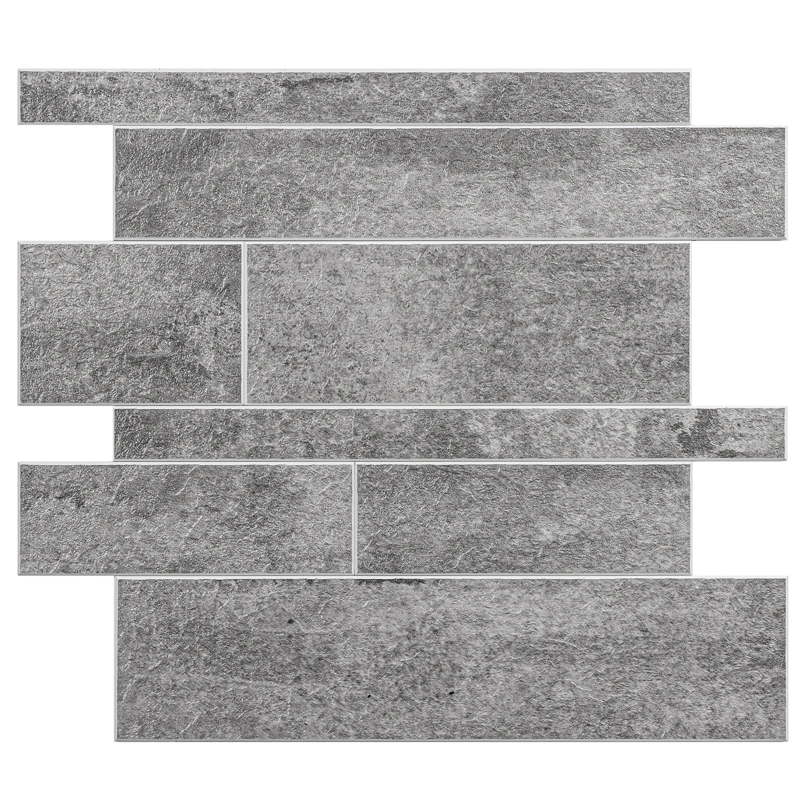 Zelfklevende steenstrip - Grey Pattern 30,5 x 30,5 cm