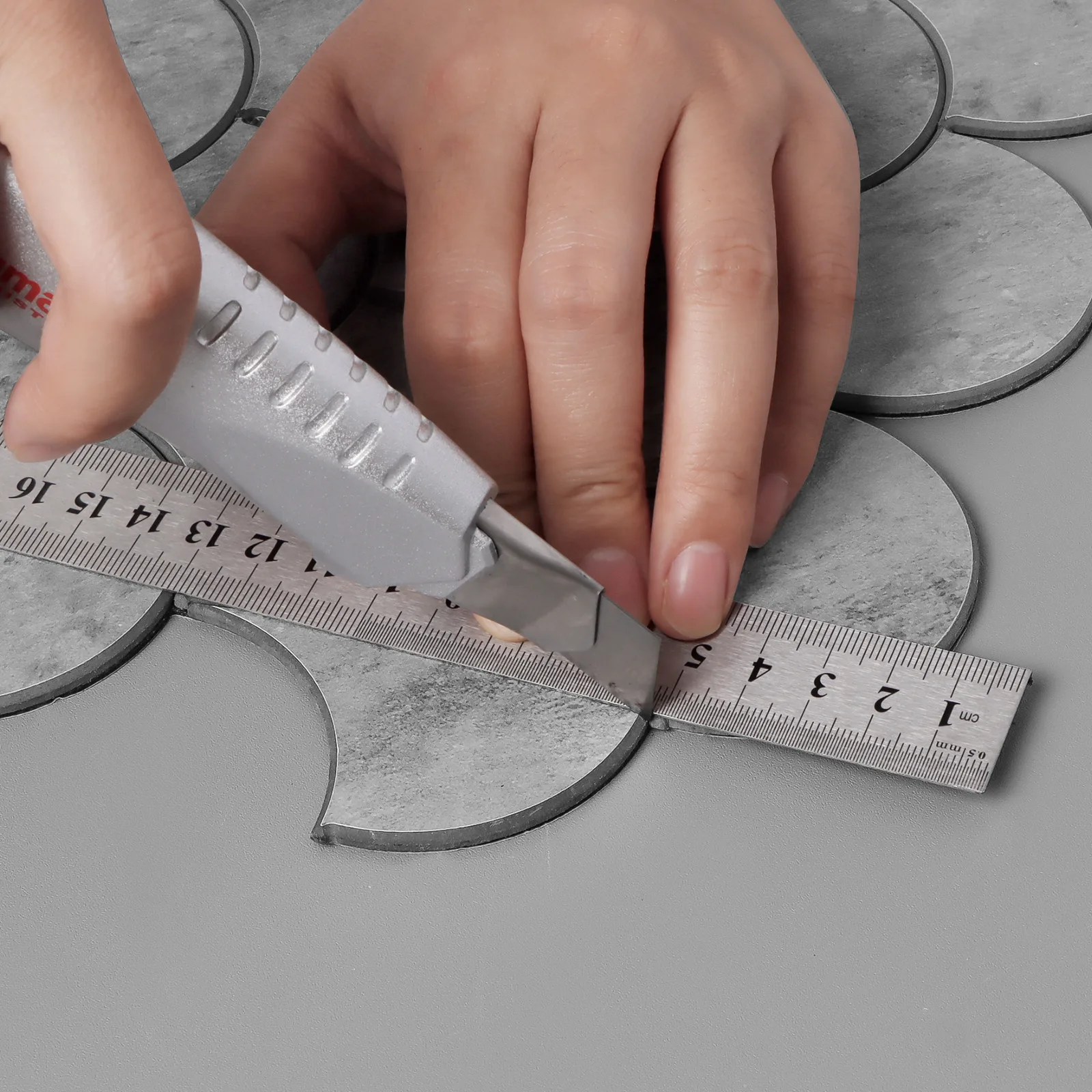 Zelfklevende steenstrip - Schubben 23,5 x 30,2 cm - Afbeelding 5