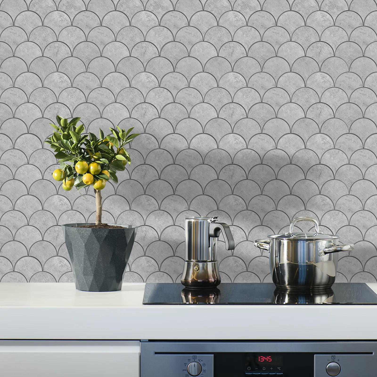 Zelfklevende steenstrip - Schubben 23,5 x 30,2 cm - Afbeelding 4