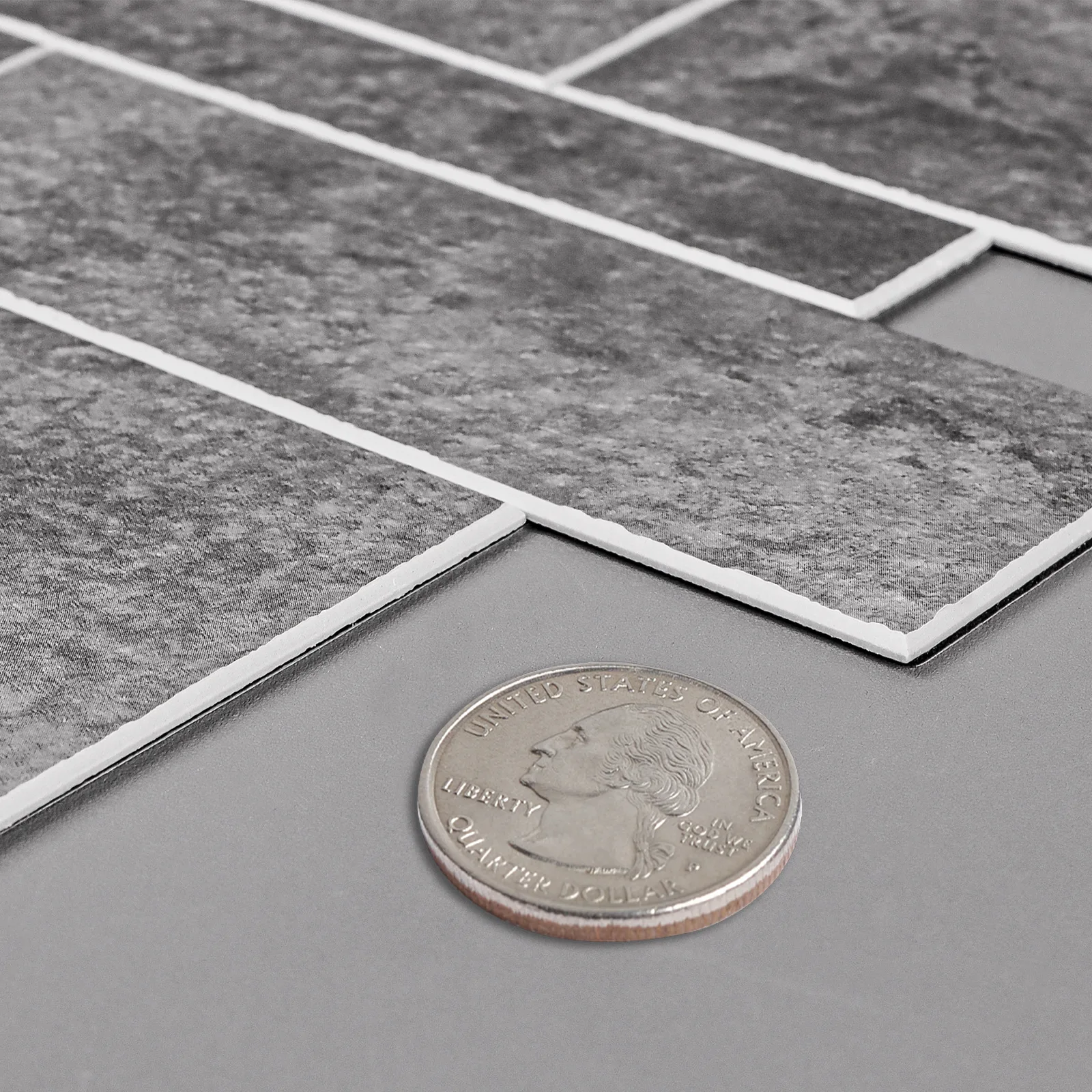 Zelfklevende steenstrip - Grey Pattern 30,5 x 30,5 cm - Afbeelding 3