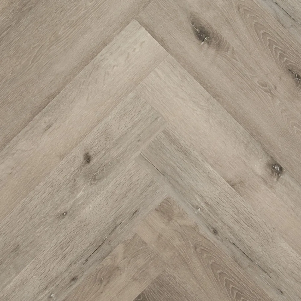 Klik PVC - Visgraat - Grijs Eiken