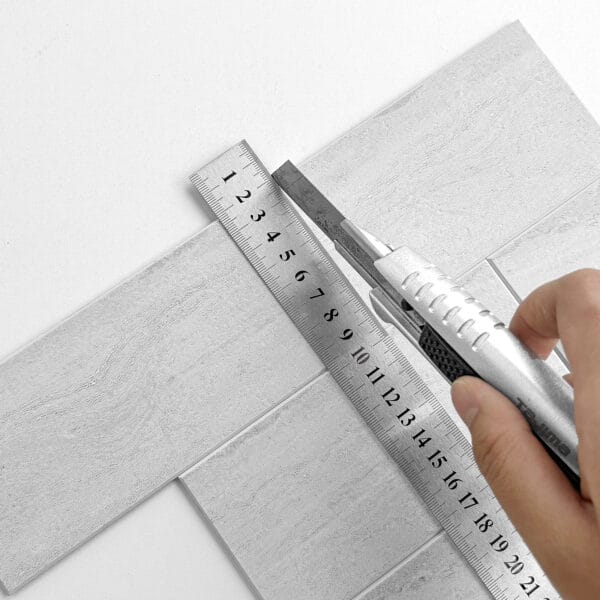 Zelfklevende steenstrip - Gray Metro 30,5 x 30,5 cm - Afbeelding 4