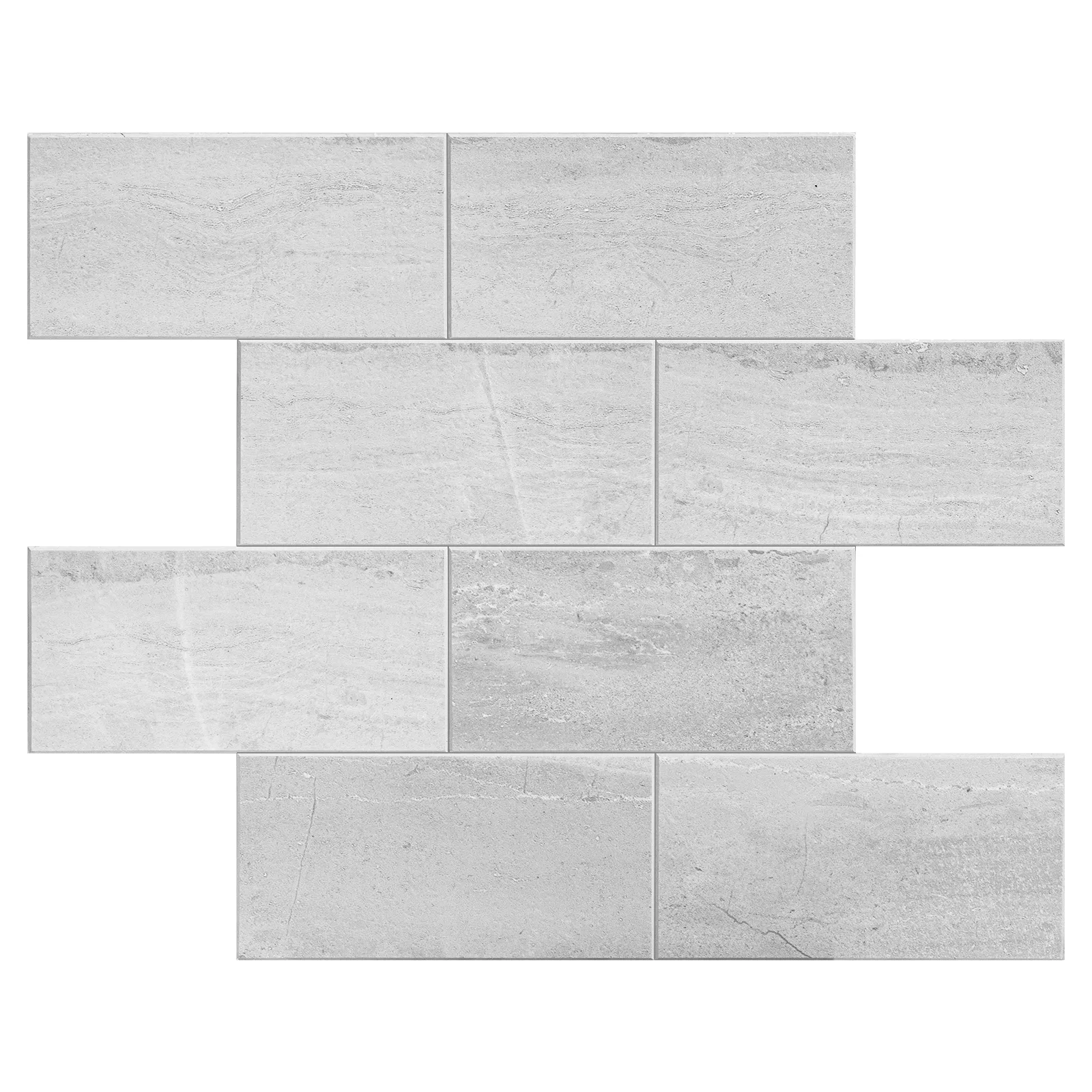 Zelfklevende steenstrip - Gray Metro 30,5 x 30,5 cm