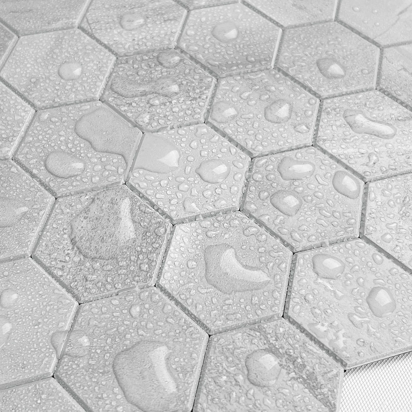 Zelfklevende steenstrip - Grey Marble Mini 28,8 x 24,8cm - Afbeelding 2