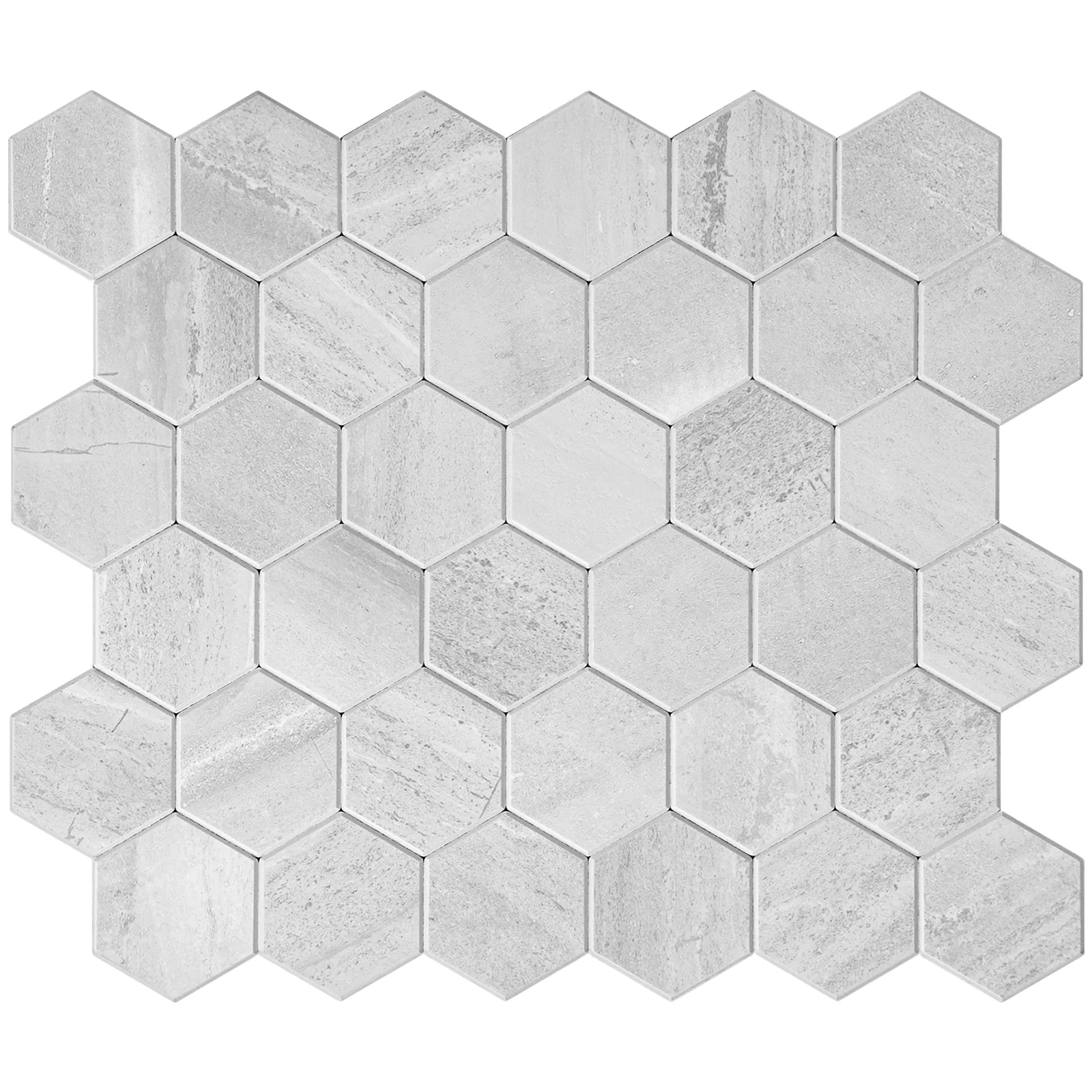 Zelfklevende steenstrip - Grey Marble Mini 28,8 x 24,8cm