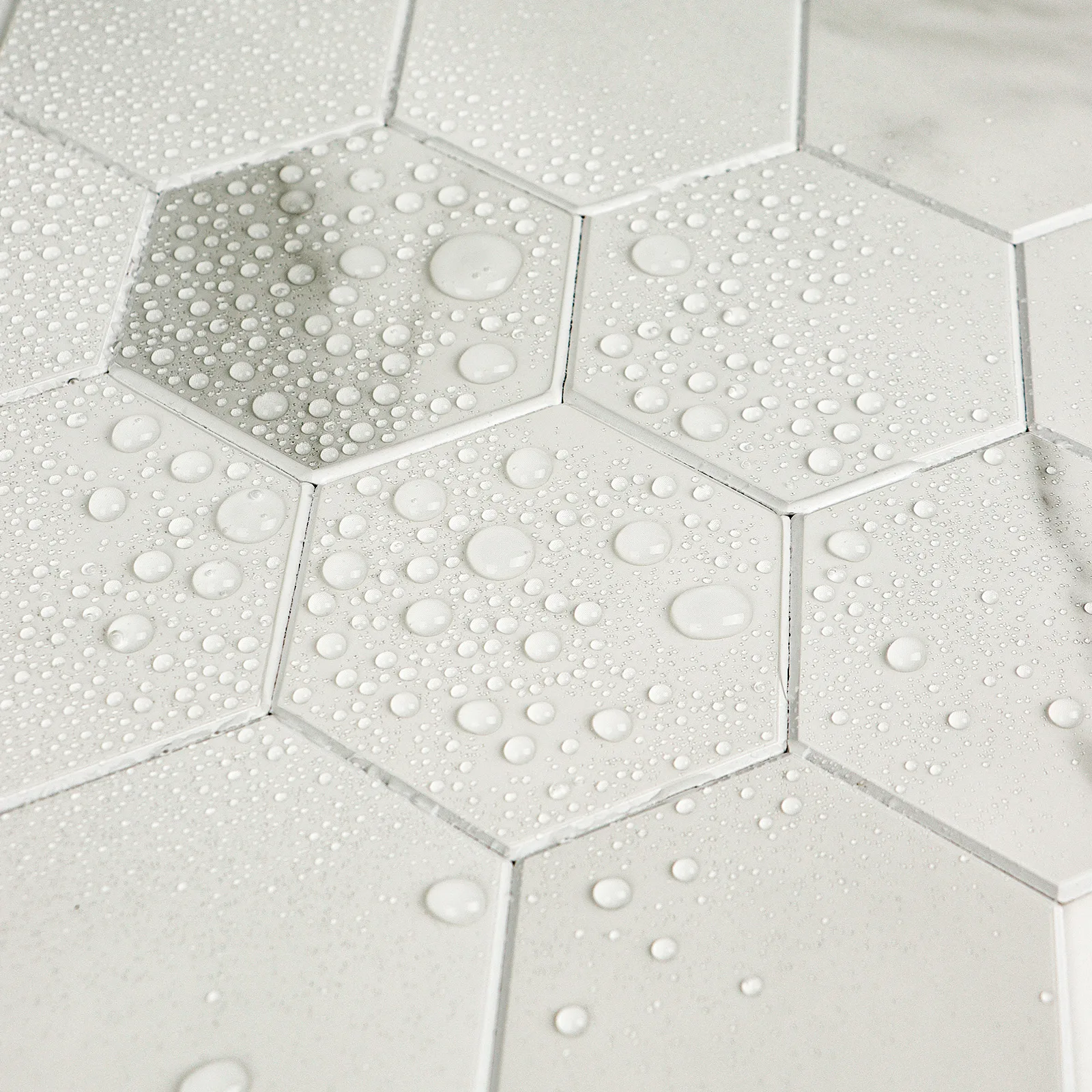 Zelfklevende steenstrip - Marble Gloss Hexa 29,2 x 25,4 cm - Afbeelding 3