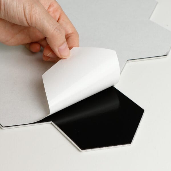 Zelfklevende steenstrip - Marble Gloss Hexa 29,2 x 25,4 cm - Afbeelding 4