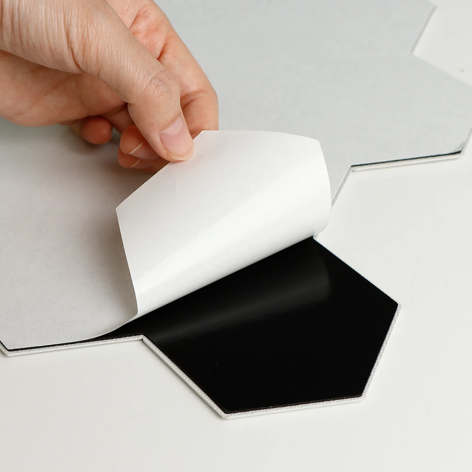 Zelfklevende steenstrip - Marble Gloss Hexa 29,2 x 25,4 cm - Afbeelding 4