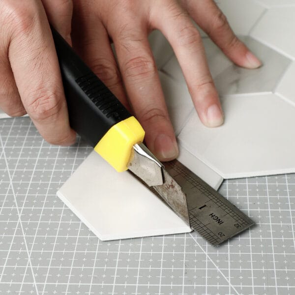 Zelfklevende steenstrip - Marble Gloss Hexa 29,2 x 25,4 cm - Afbeelding 5