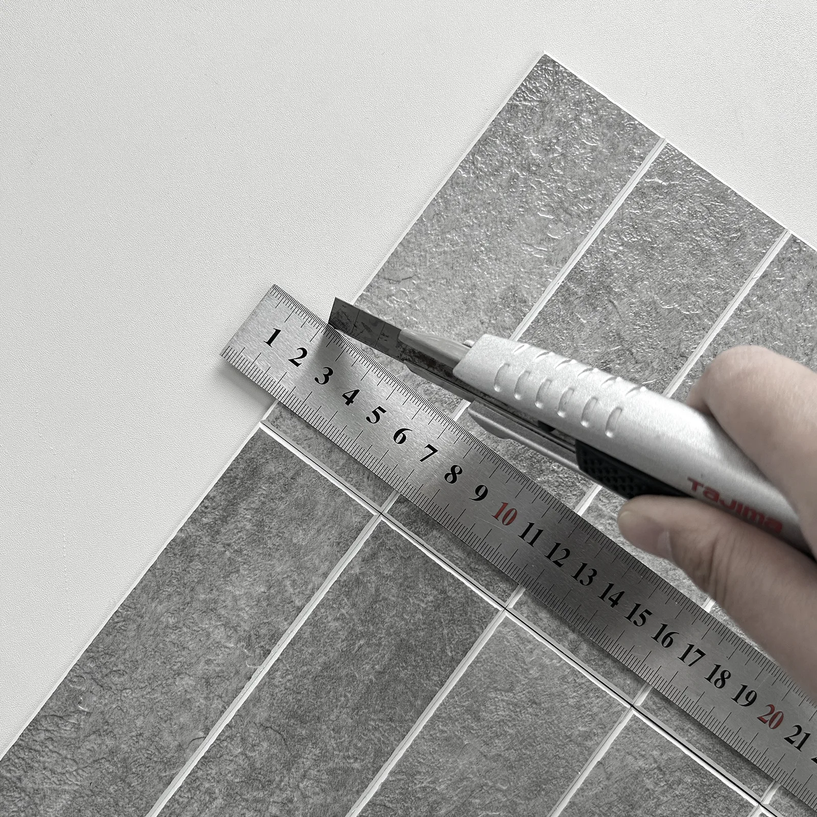 Zelfklevende steenstrip - Metro Strip Grey 29,6 x 28,8cm - Afbeelding 4