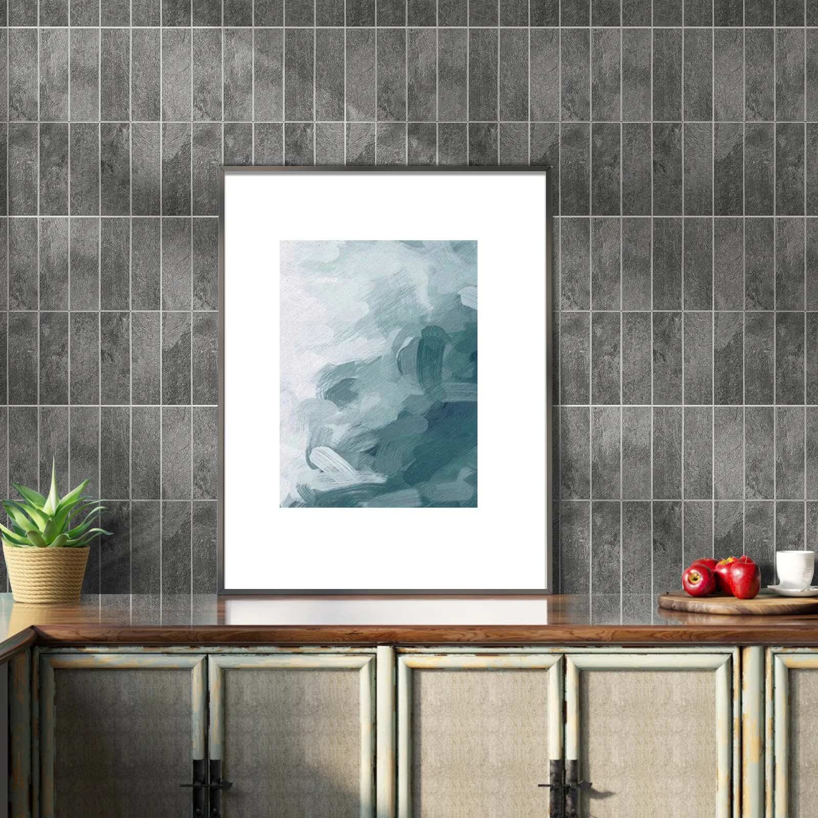 Zelfklevende steenstrip - Metro Strip Grey 29,6 x 28,8cm - Afbeelding 5