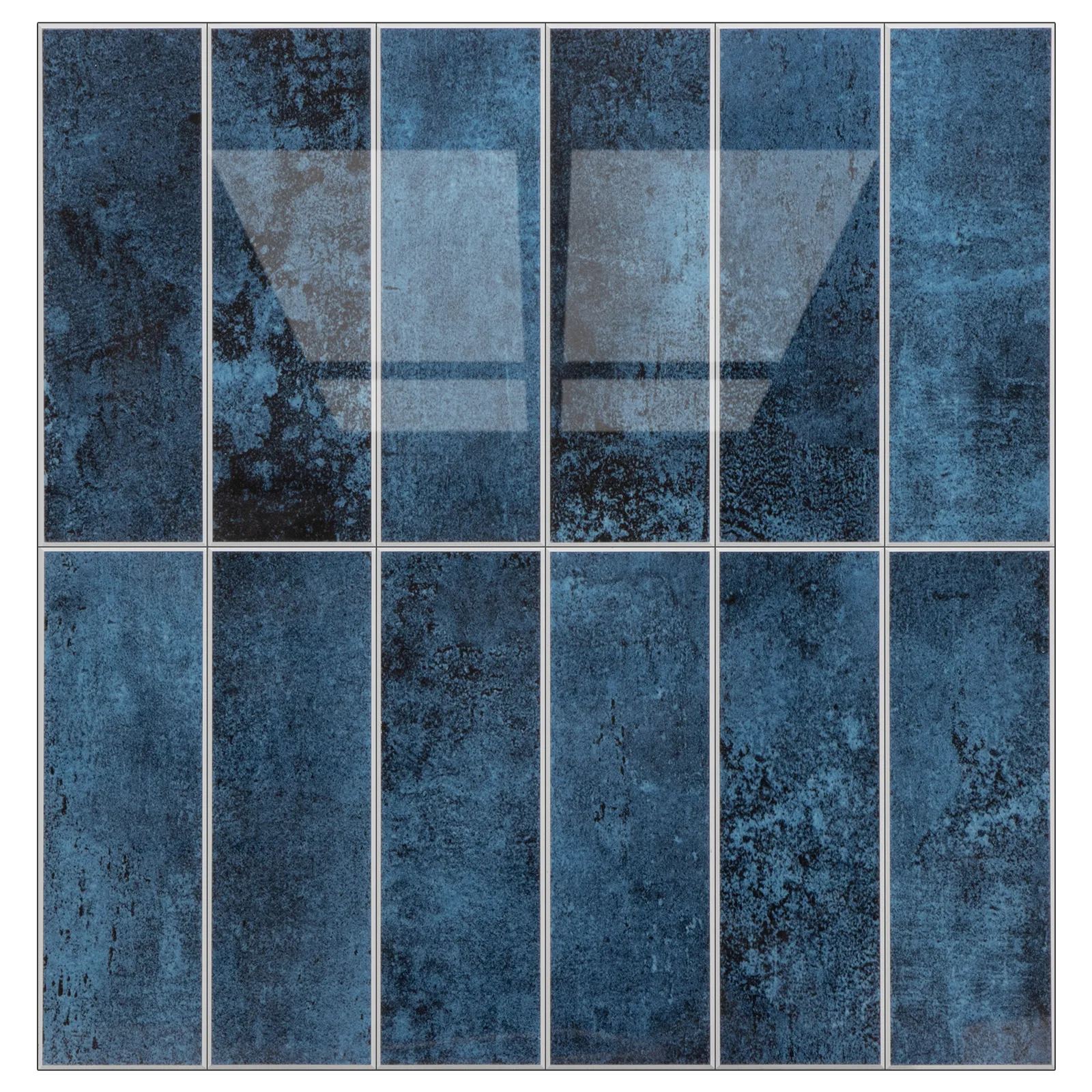 Zelfklevende steenstrip - Metro Strip Blue 29,6 x 28,8cm