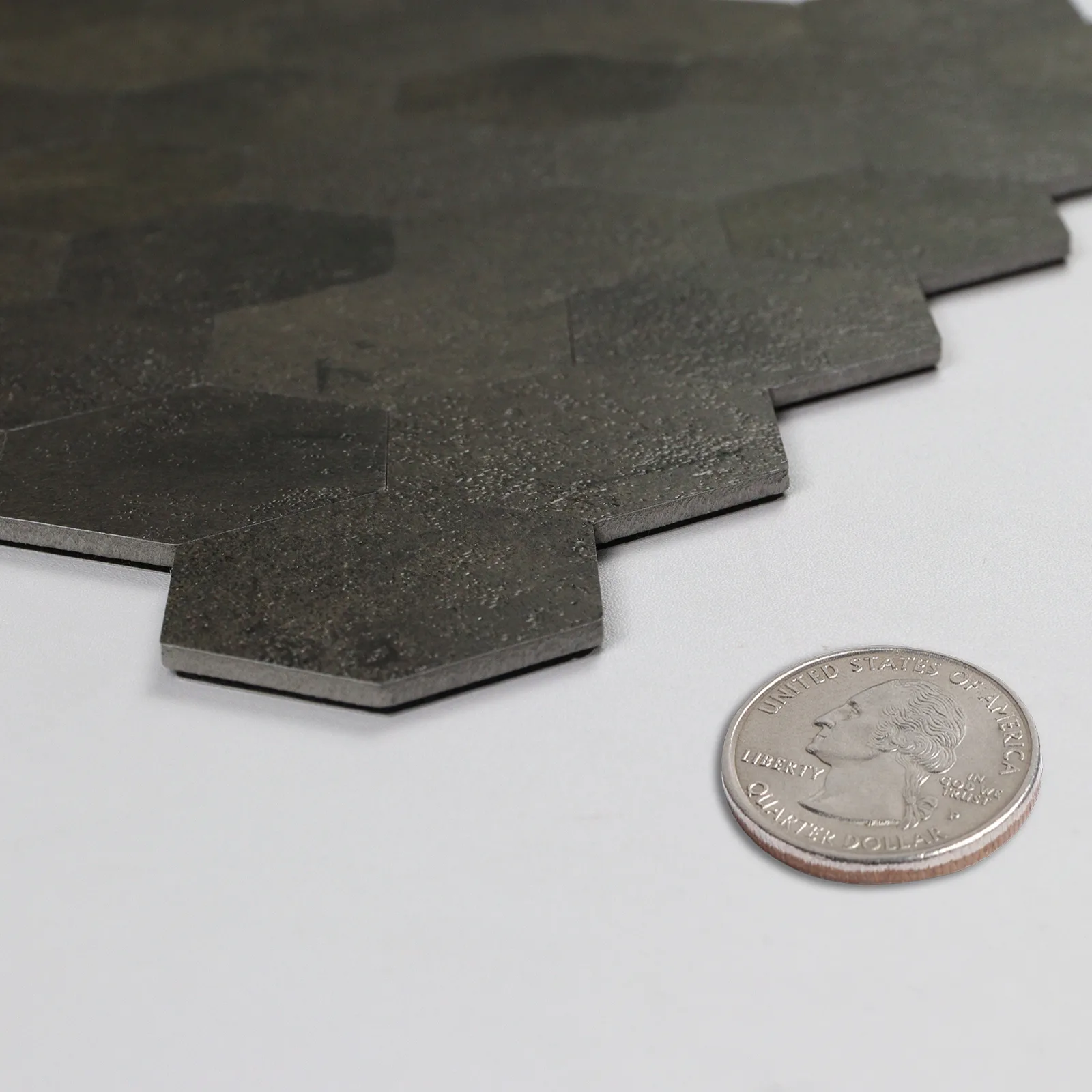 Zelfklevende steenstrip - Ash Hexa 29 x 28,8cm - Afbeelding 3