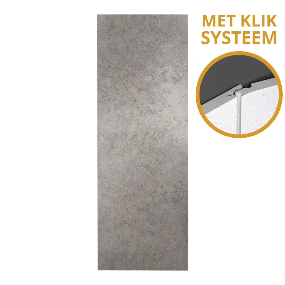 SPC Klik betonlook wandpaneel - 270x96cm - Concrete Frost W001