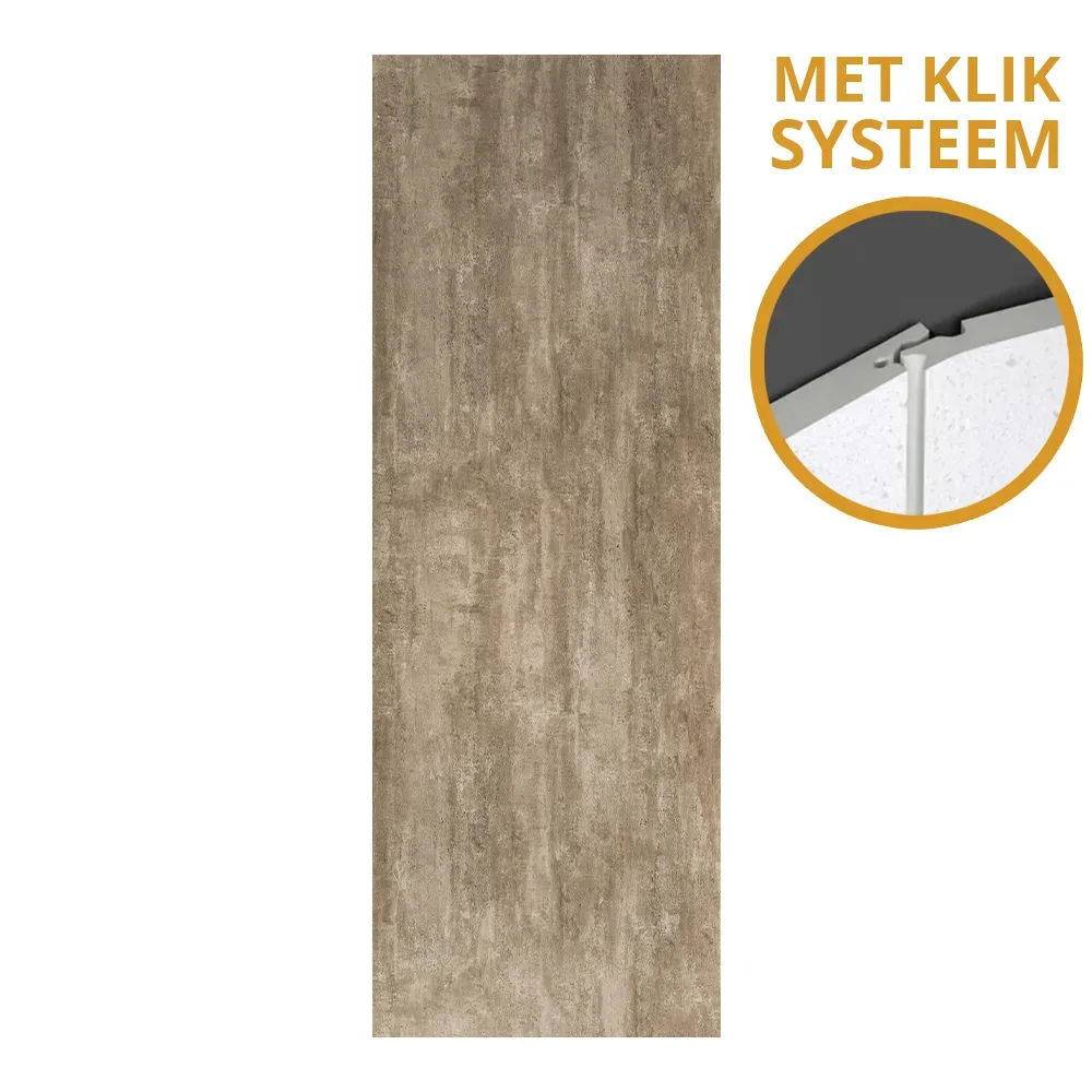 SPC Klik betonlook wandpaneel - 270x96cm - Concrete Sand W005