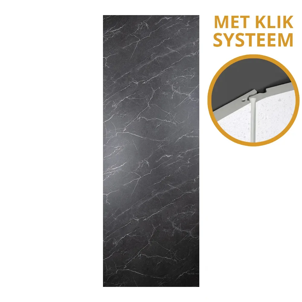 SPC betonlook wandpaneel marble graphite kleur met kliksysteem