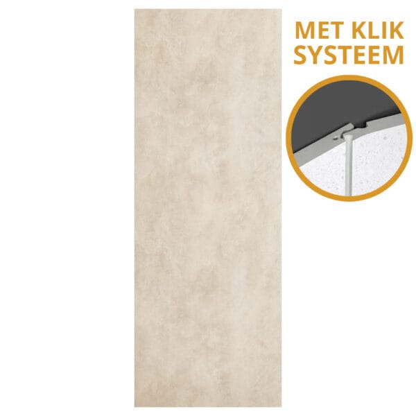 SPC Klik betonlook wandpaneel - 270x96cm - Concrete Pearl W019