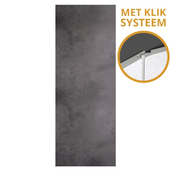 SPC Klik betonlook wandpaneel - 270x96cm - Concrete Storm W002