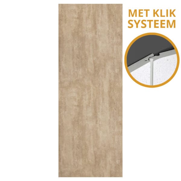 SPC Klik betonlook wandpaneel - 270x96cm - Concrete Sand W005
