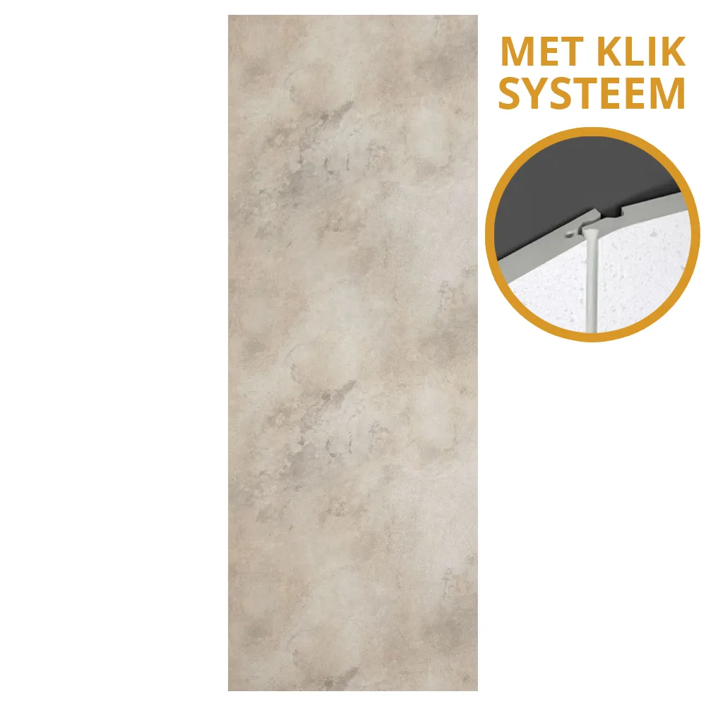 SPC Klik betonlook wandpaneel - 270x96cm - Concrete Mist W006