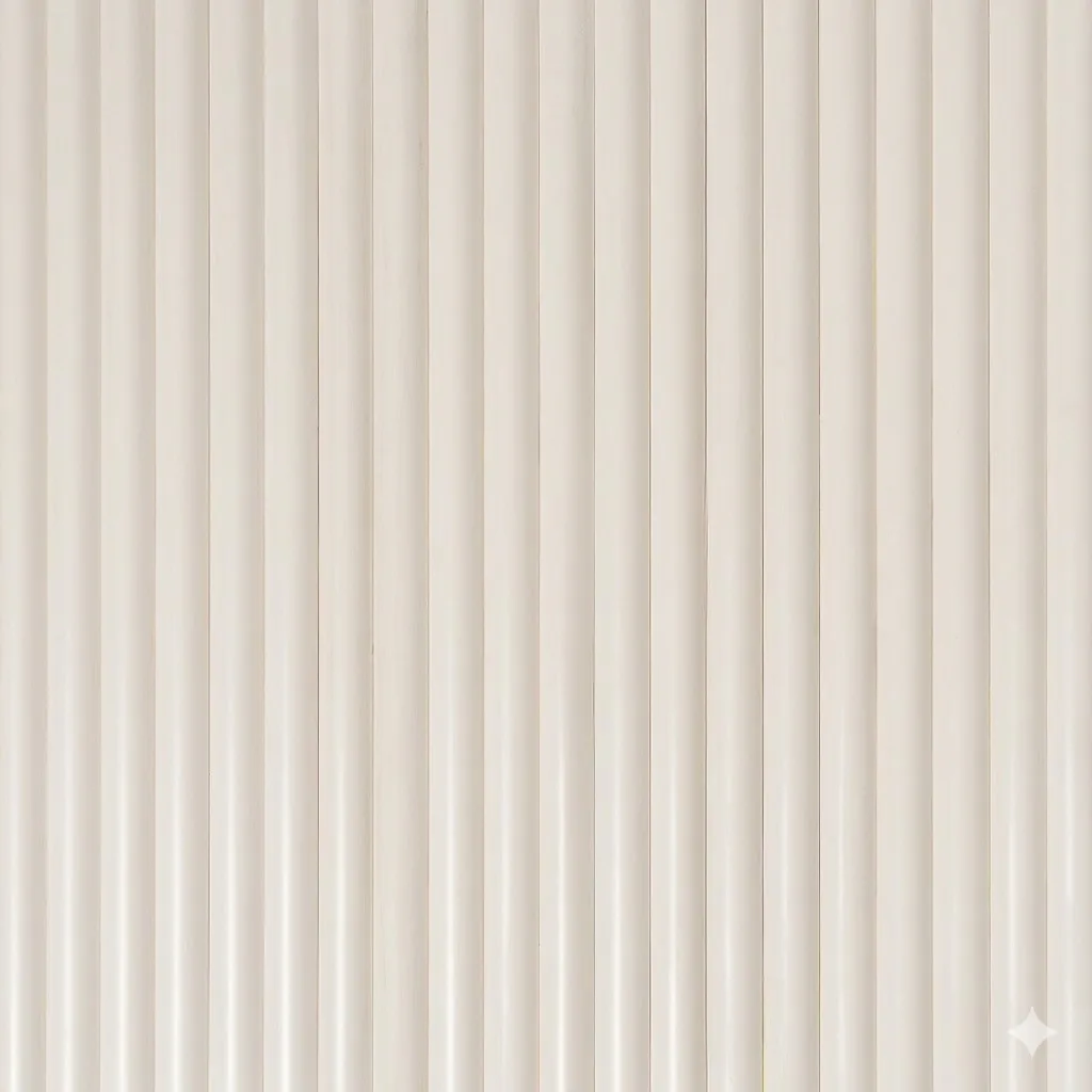 Akoestisch paneel Rond Flex 270x50cm - WoodzZz® - Wit overschilderbaar - Afbeelding 4