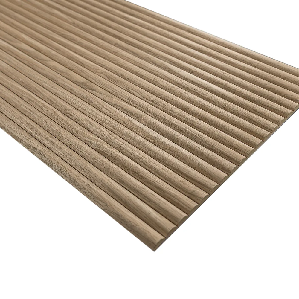 Akoestisch paneel Rond Flex 270x50cm - WoodzZz® - Walnoot - Afbeelding 4