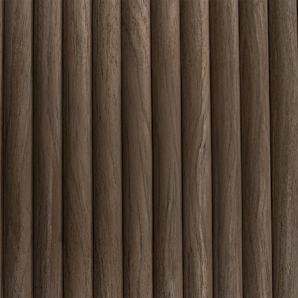 Akoestisch paneel Rond Flex 260x50cm - WoodzZz® - Gerookt walnoot - Afbeelding 4