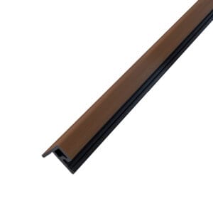 Afsluitprofiel - Composiet gevelbekleding - Teak-Zwart