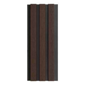 Composiet gevelbekleding - Walnoot-Zwart - 290 x 19,6cm