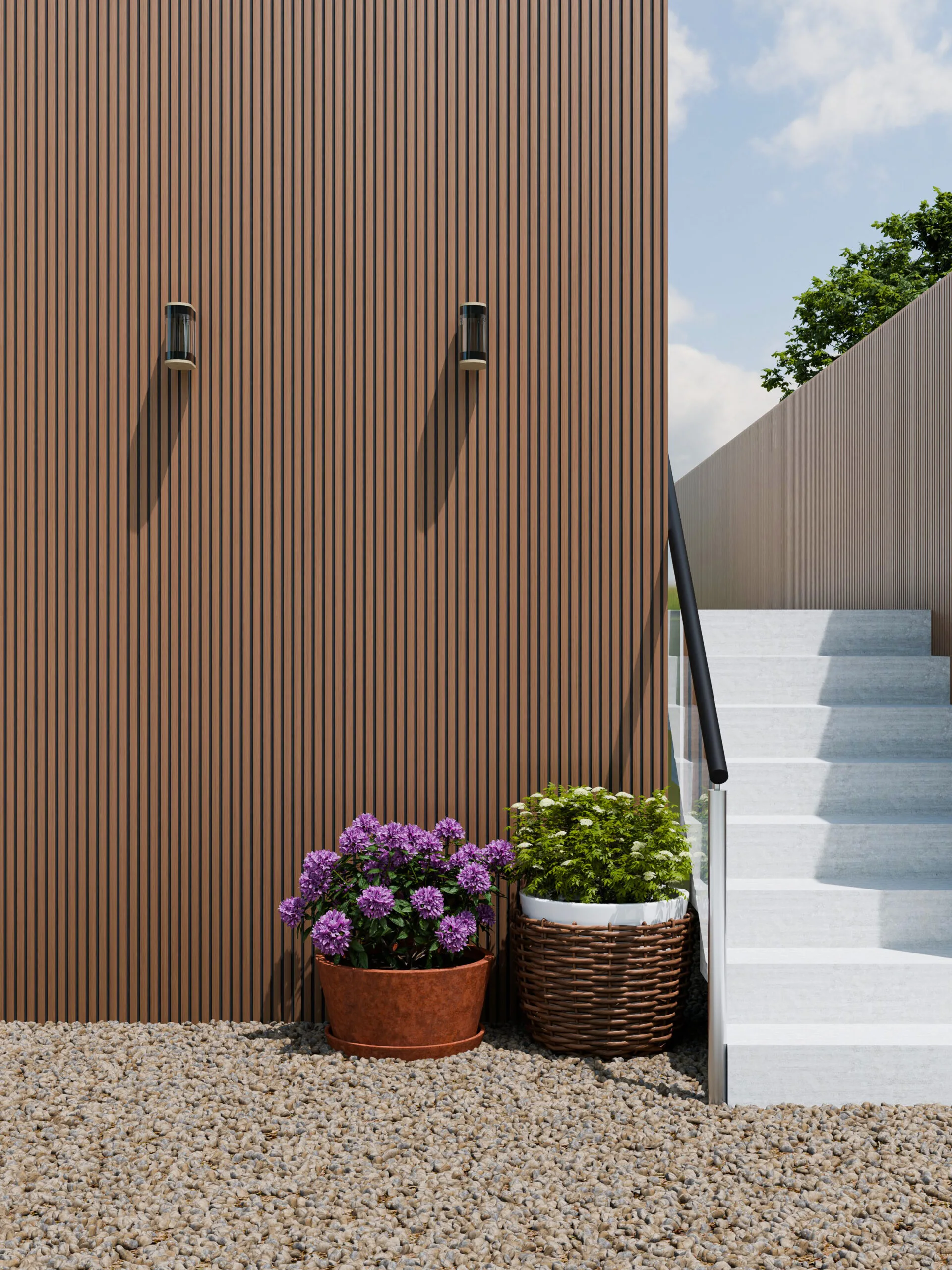 Composiet gevelbekleding - Teak-Zwart - 290 x 19,6cm - Afbeelding 3