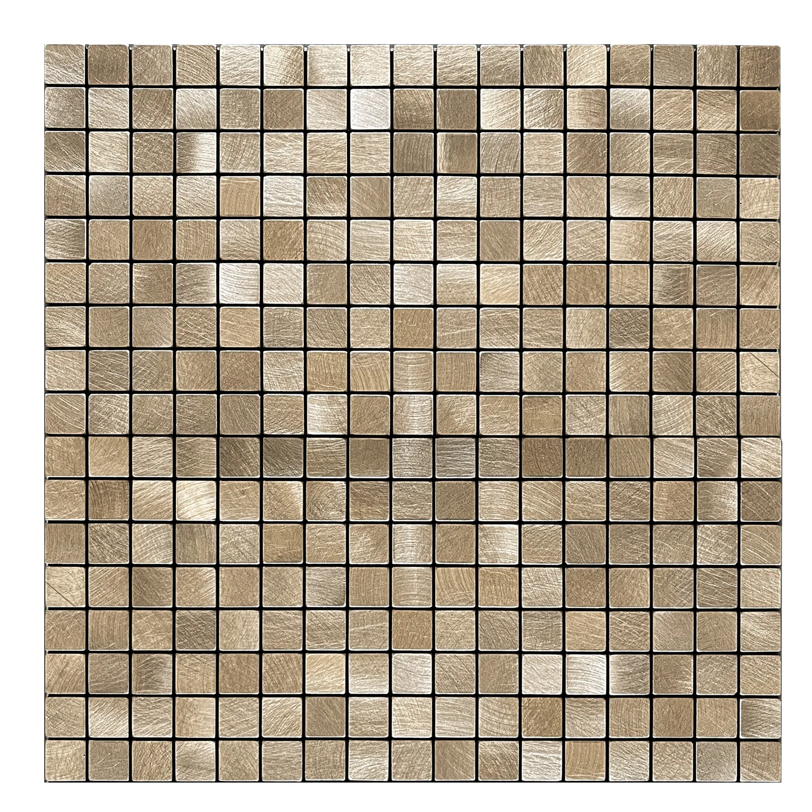 Zelfklevende steenstrip - Mini Squares Gold 25,2 x 25,2 cm