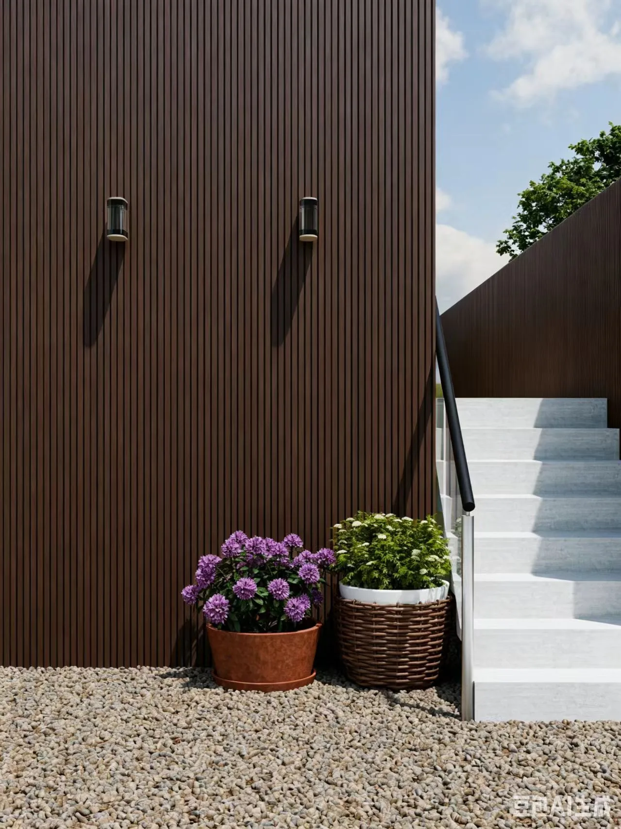 Composiet gevelbekleding - Walnoot-Zwart - 290 x 19,6cm - Afbeelding 3